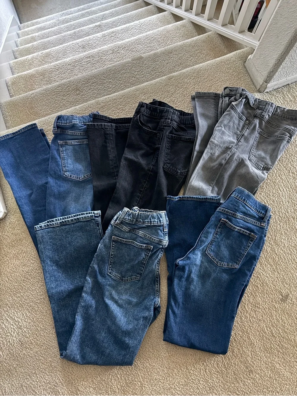 Old Navy Boys Straight Leg Denim Jeans Bundle